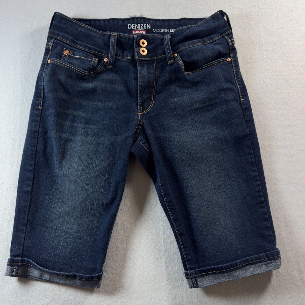 Denizen Levi's Women's Jeans Size 6 Color Blue Denim Modern Skinny Shorts